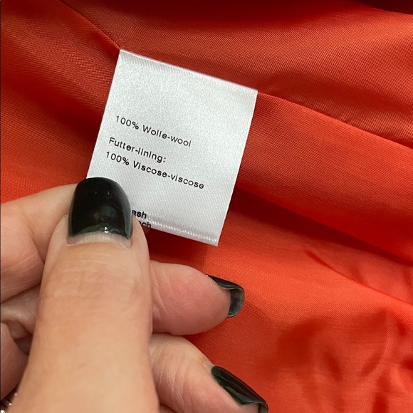 Akris Punto Vibrant Orange Bomber Jacket (Size 8) - Picture 6 of 7